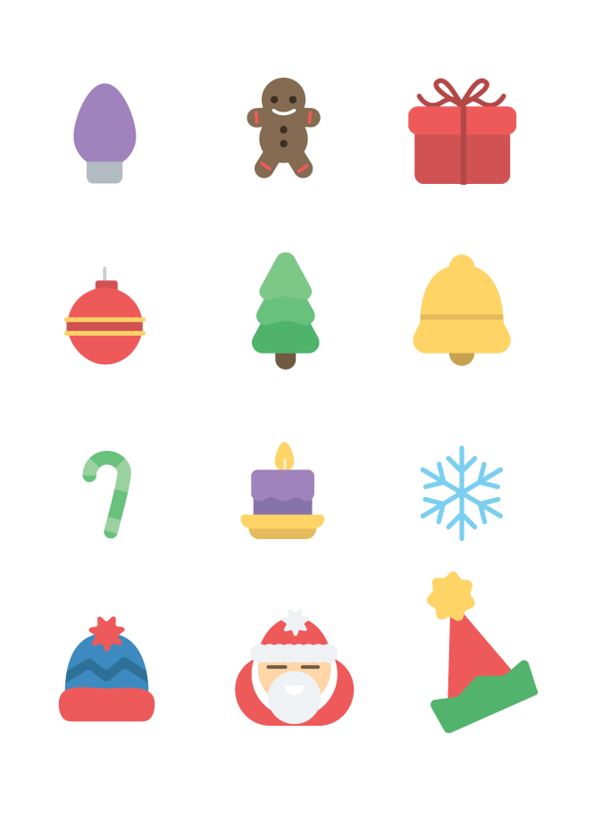 12枚圣诞节图标，AI源文件 图标素材 第1张