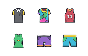 50枚时尚服饰配件图标，PNG SVG格式