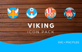 50枚维京海盗游戏图标，SVG PNG格式