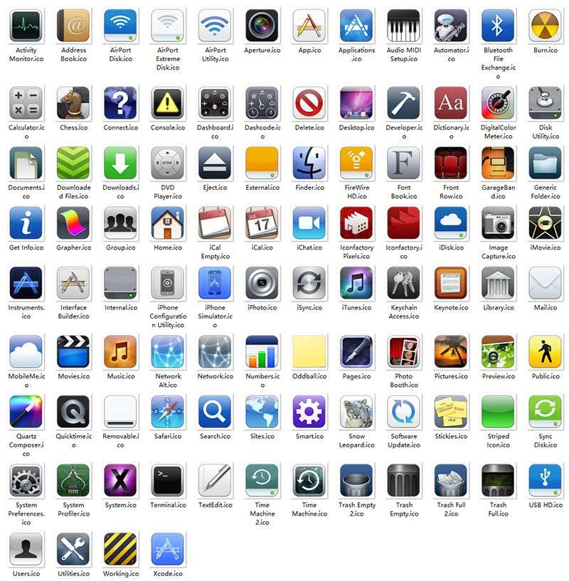 100个苹果经典APP应用ico图标 图标素材 第1张