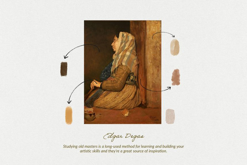 Procreate笔刷-艺术油画埃德加·德加(Edgar Degas)Procreate笔刷和色卡 笔刷资源 第4张