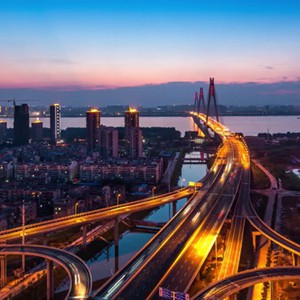 武汉航拍高清视频素材-城市风景延时摄影