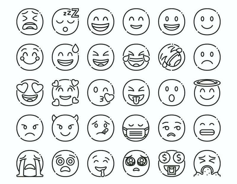 30枚表情符号矢量图标，AI PNG格式 图标素材 第3张