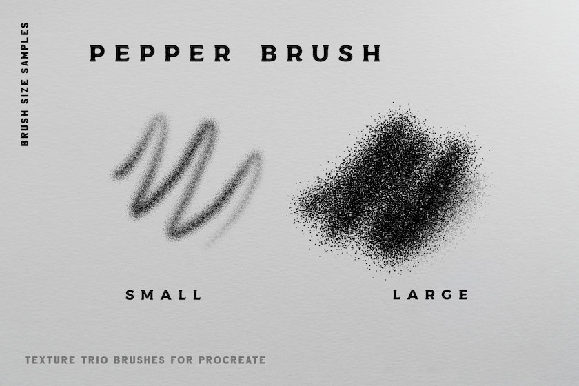 procreate笔刷-粗砂结霜胡椒粉质感纹理笔刷资源 笔刷资源 第3张
