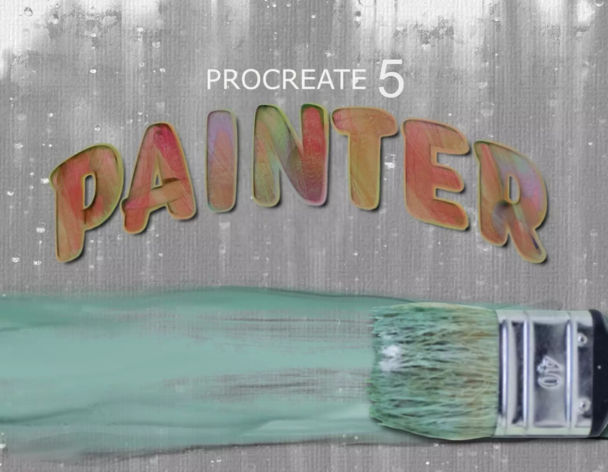Procreate笔刷-丙烯酸油漆绘画笔刷素材资源 笔刷资源 第1张