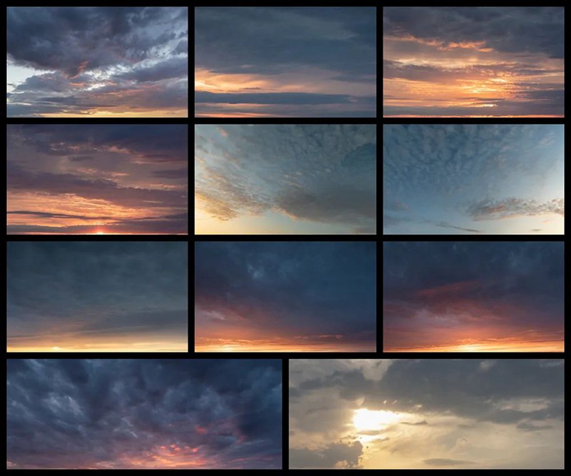 85张高分辨率天空蓝天白云白天夜晚落日极光图片素材 (JPG+TIF) 图片素材 第3张