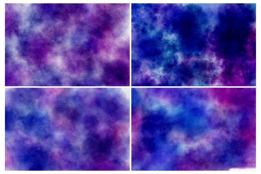 背景素材-宇宙星云水彩画背景图片素材 图片素材 第10张