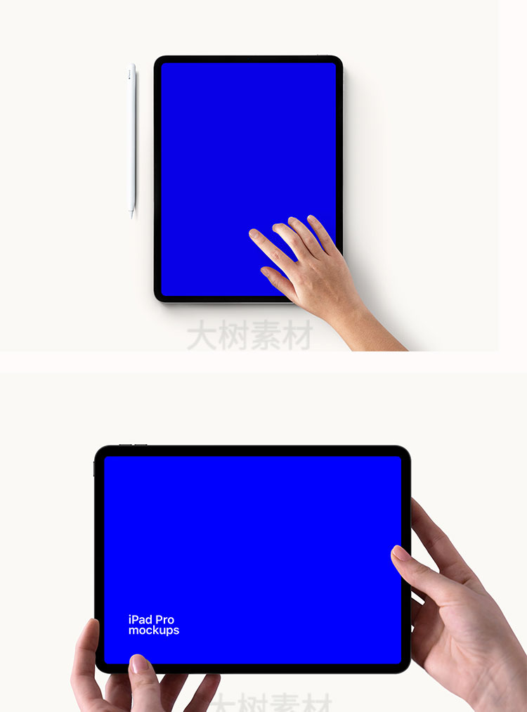 手持平板电脑UI设计网页展示效果VI智能贴图PSD样机设计模板素材 图片素材 第2张