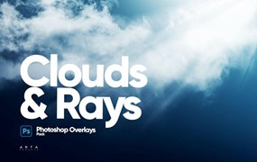 背景素材-云层云朵和光线叠加效果背景图片素材