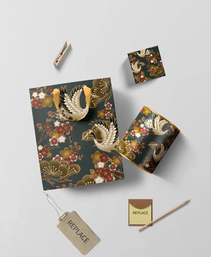 中国风文化产品包装茶叶滑板PSD模板样机 图片素材 第13张