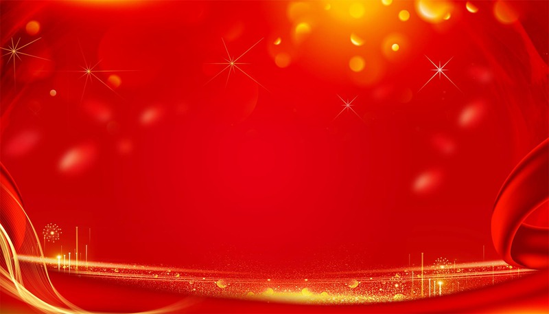 红色喜庆粒子曲线商务科技晚会舞台海报BANNER背景PSD设计素材模板 图片素材 第7张