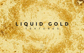 背景素材-金色液体流动纹理背景图片素材1