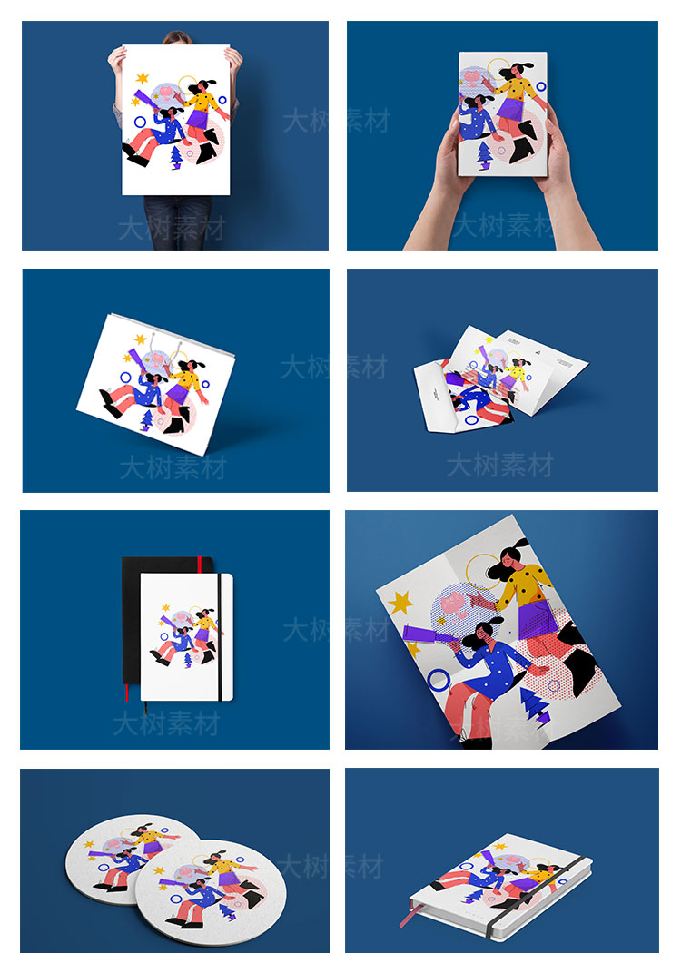 高端文创产品LOGO样机作品展示PSD整套品牌VI贴图设计素材模板 图片素材 第2张