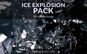 背景素材-冰块钻石爆炸闪亮效果的背景图片素材