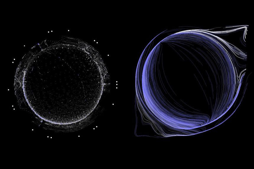 背景素材-抽象未来感的太空/科幻/宇宙星球粒子的矢量背景图素材 图片素材 第3张