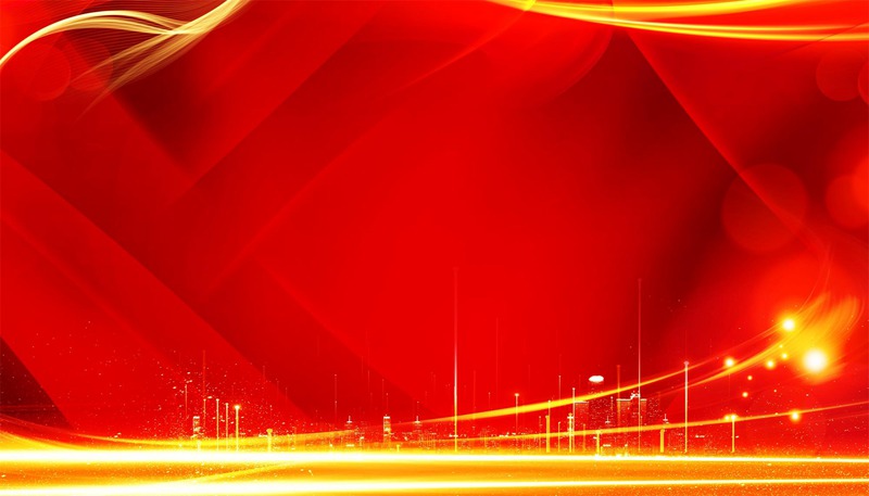 红色喜庆粒子曲线商务科技晚会舞台海报BANNER背景PSD设计素材模板 图片素材 第8张
