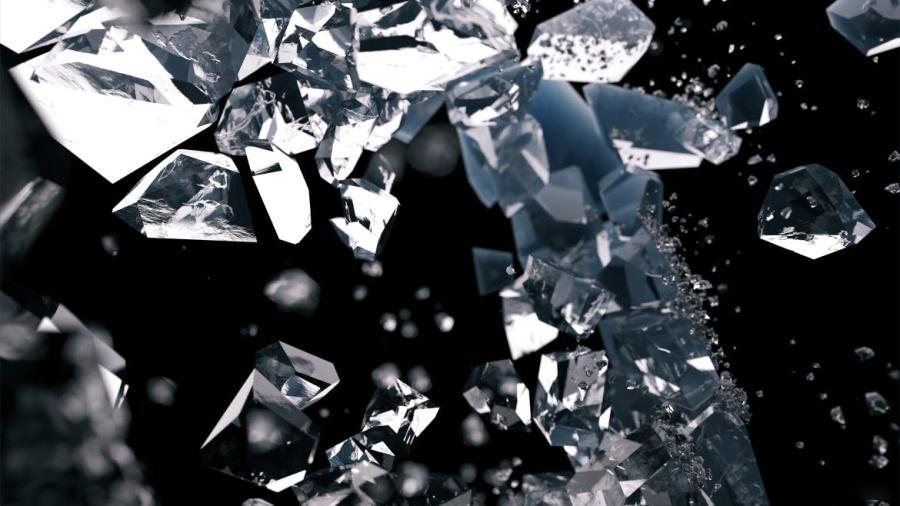 背景素材-冰块钻石爆炸闪亮效果的背景图片素材 图片素材 第2张