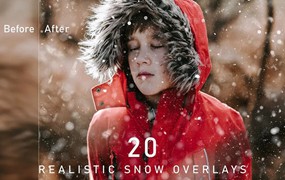 背景素材-20款逼真的下雪效果的叠加图片和ps动作素材