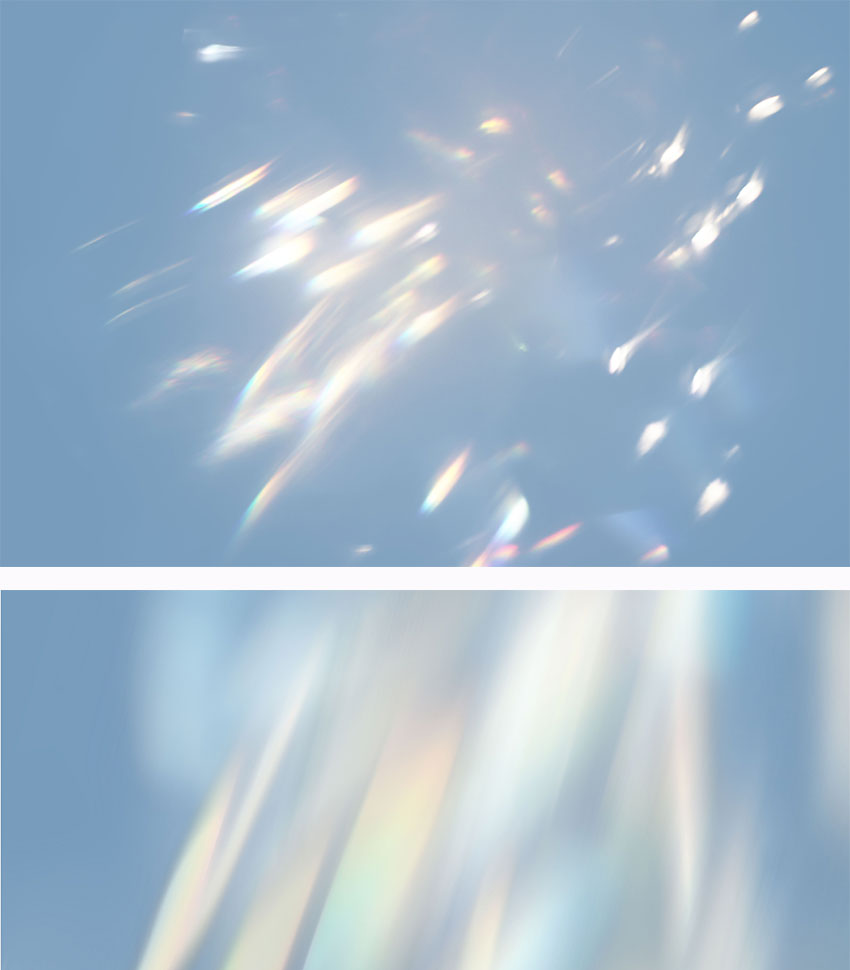 梦幻虹彩水晶光影镜头彩色光斑PS素材 图片素材 第3张