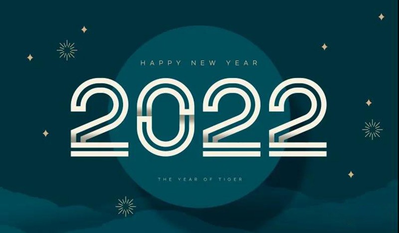 2022新年创意虎年字体海报PSD模板 图片素材 第6张