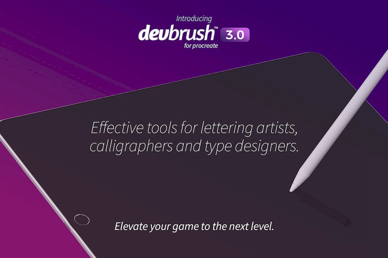 Procreate笔刷-DevBrush3.0手写艺术字体书法笔刷素材下载 Procreate资源 第3张