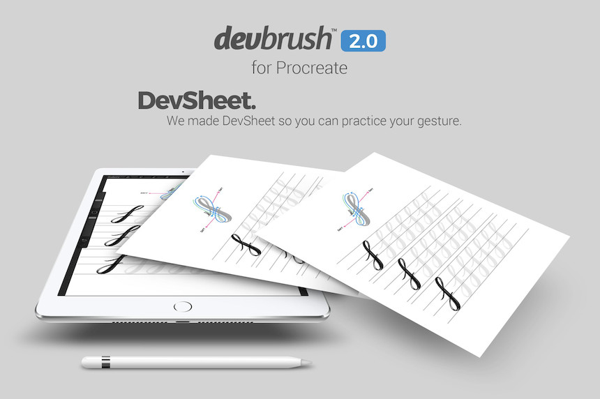 Procreate笔刷-DevBrush2.0手写艺术字体笔刷素材 Procreate资源 第5张