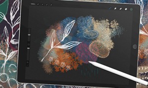 Procreate笔刷-抽象元素和植物花卉画笔笔刷素材