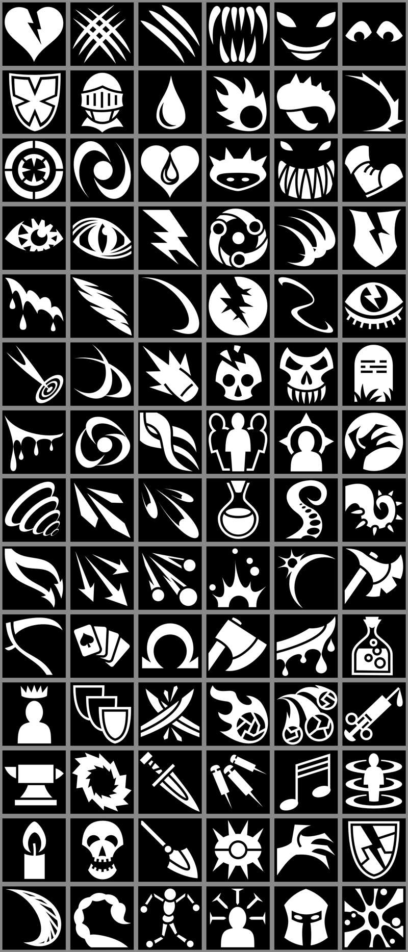 789枚RPG游戏技能和道具图标，PNG格式 图标素材 第2张