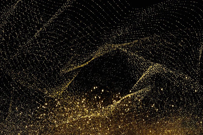 金色线条粒子光效背景图PSD海报模板 图片素材 第10张