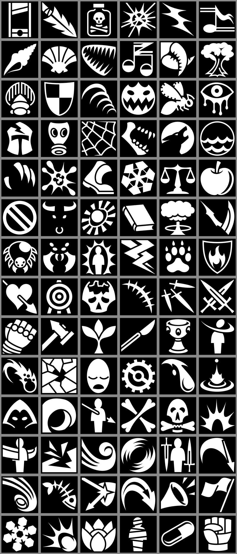 789枚RPG游戏技能和道具图标，PNG格式 图标素材 第1张