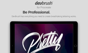 Procreate笔刷-DevBrush1.0手写艺术字体笔刷素材下载