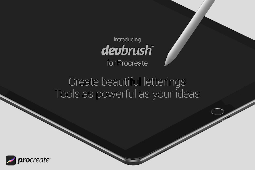 Procreate笔刷-DevBrush1.0手写艺术字体笔刷素材下载 笔刷资源 第2张