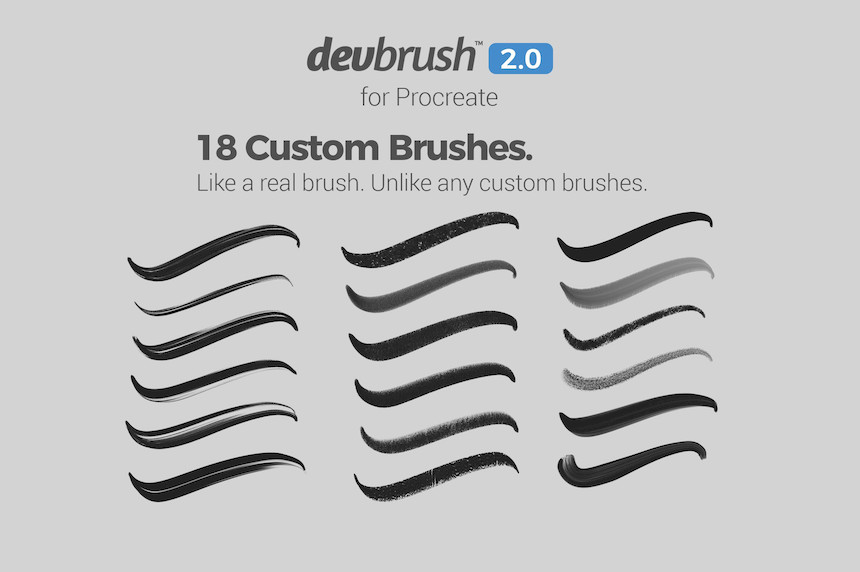 Procreate笔刷-DevBrush2.0手写艺术字体笔刷素材 Procreate资源 第3张
