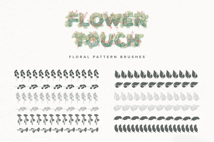 Procreate笔刷-花朵花型图案笔刷素材下载 笔刷资源 第3张