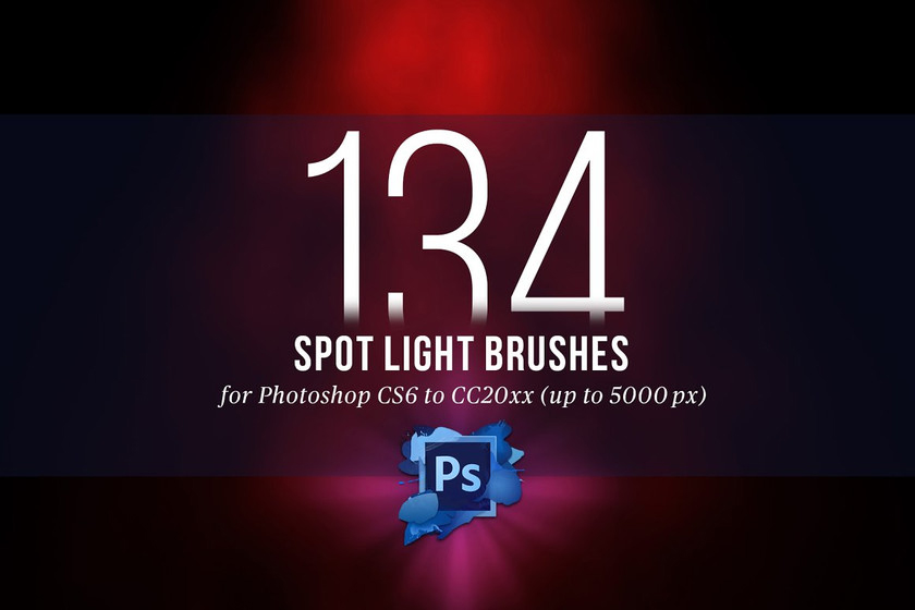 PS笔刷-134款高分辨率射灯Photoshop舞台聚光灯笔刷素材 笔刷资源 第10张