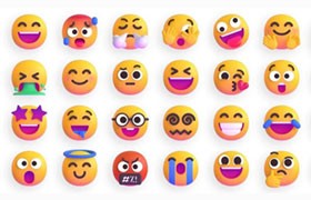 1500+微软开源3D表情Emoji
