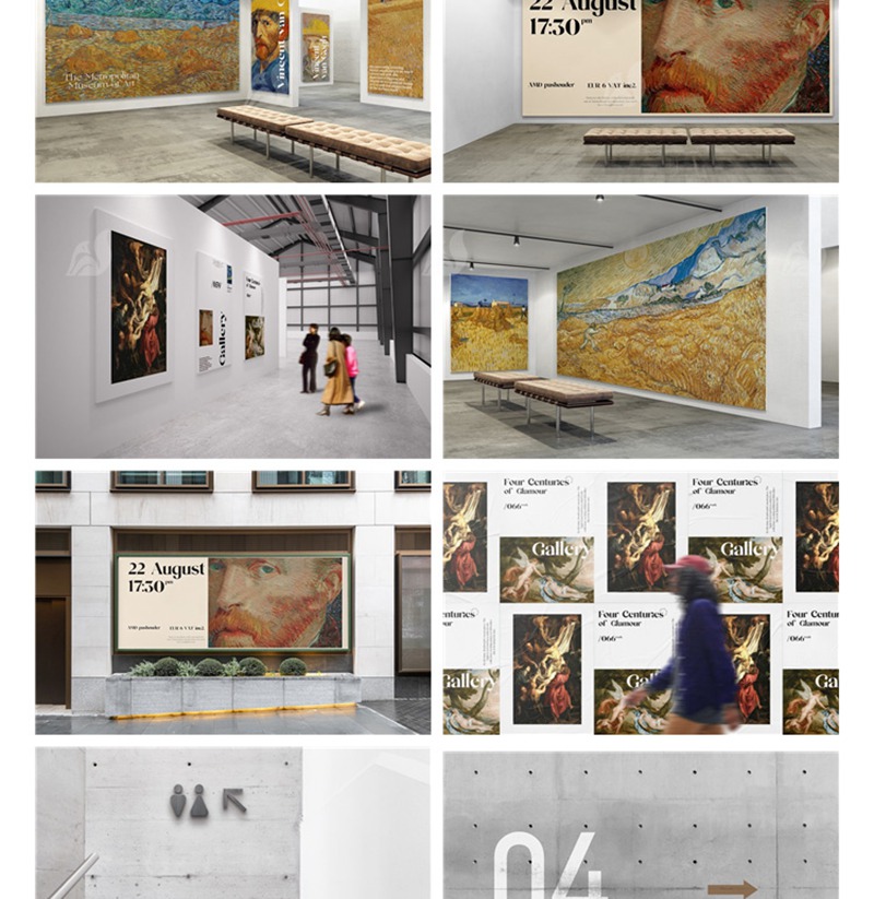 103款美术馆艺术展览博物馆品牌VI文创产品周边提案样机PSD设计素材ps 图片素材 第15张