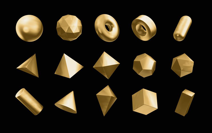 PNG素材-100款全息效果3D几何形状PNG素材合集 图片素材 第13张