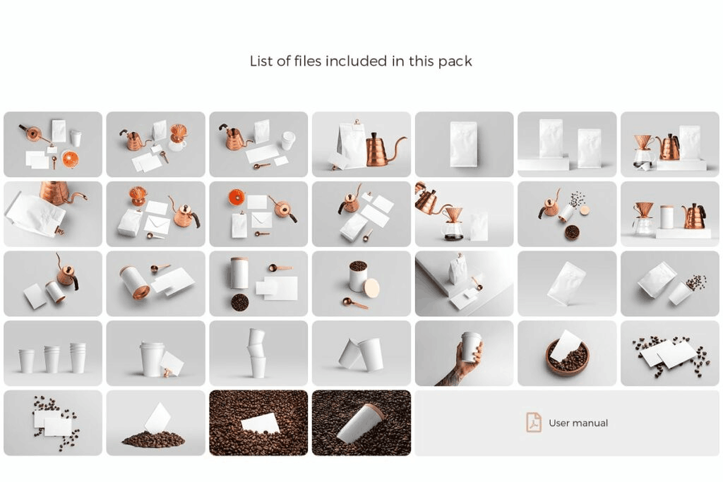 样机模板-精品高级咖啡文创品牌VI样机合集 图片素材 第38张