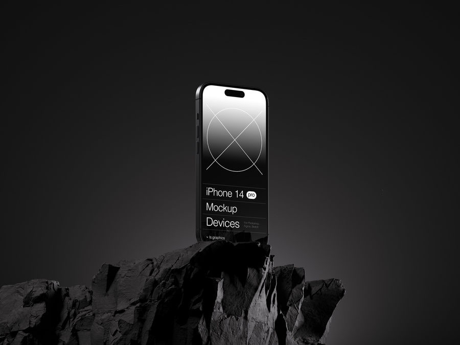 样机模板-高端场景苹果iPhone 14 Pro手机样机PSD模板 图片素材 第10张