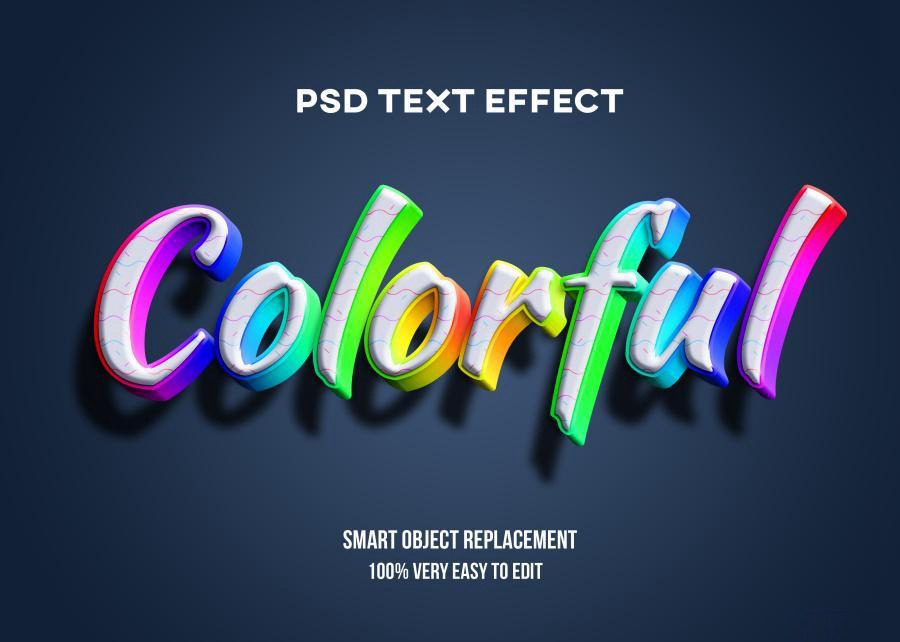 PSD模板-3D立体Logo标题特效文字PS样机模板 图片素材 第6张