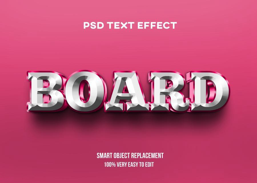 PSD模板-3D立体Logo标题特效文字PS样机模板 图片素材 第1张