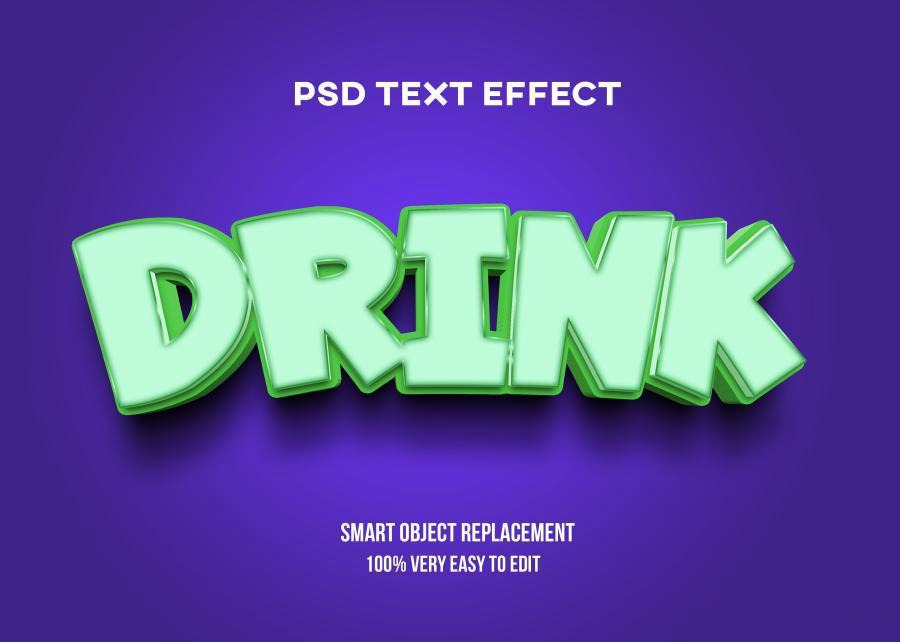 PSD模板-3D立体Logo标题特效文字PS样机模板 图片素材 第9张