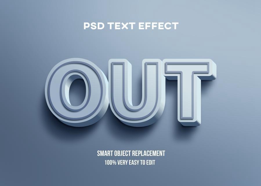 PSD模板-3D立体Logo标题特效文字PS样机模板 图片素材 第27张