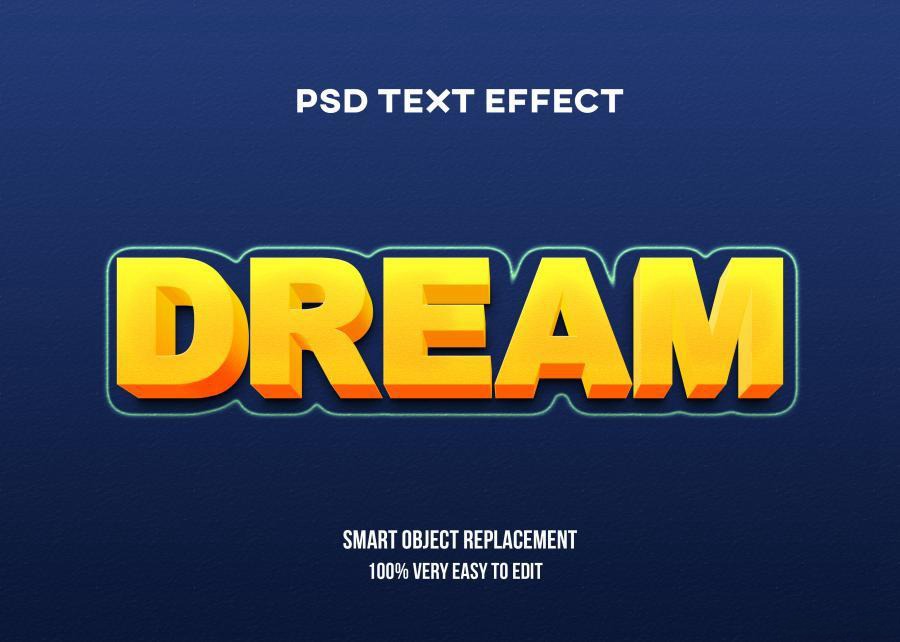 PSD模板-3D立体Logo标题特效文字PS样机模板 图片素材 第8张