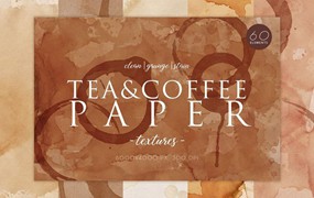 背景素材-咖啡茶渍纸纹理背景图片素材