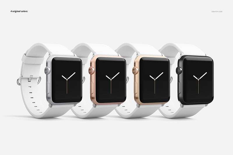 Apple Watch苹果手表带设计展示样机模板PSD 样机素材 第5张