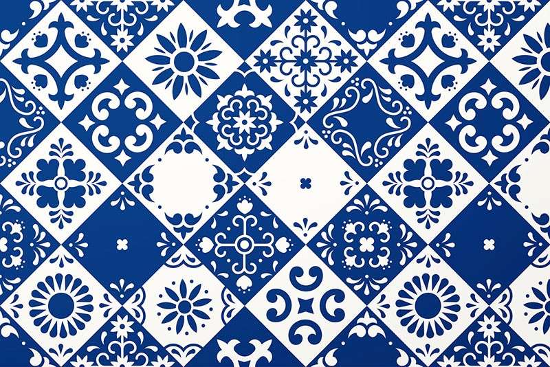 墨西哥塔拉维拉瓷砖图案套装 图片素材 第2张