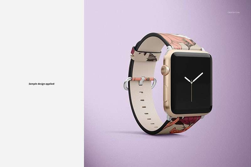 Apple Watch苹果手表带设计展示样机模板PSD 样机素材 第7张