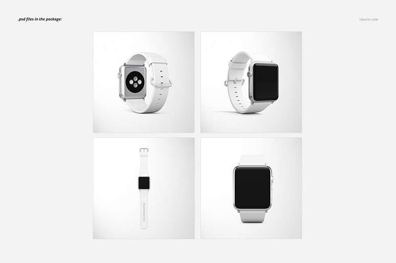 Apple Watch苹果手表带设计展示样机模板PSD 样机素材 第3张